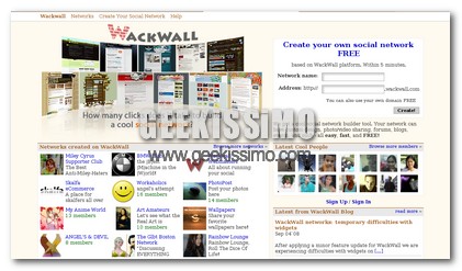 Creiamo il nostro social network in 5 minuti con Wackwall!