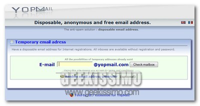 YopMail, e-mail temporanea dalla barra di ricerca veloce del browser