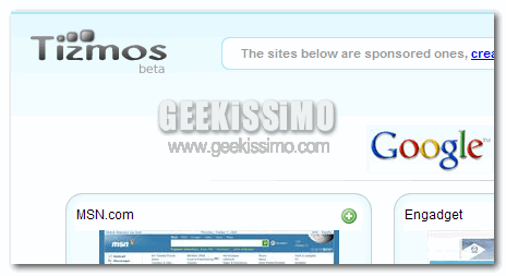 Tizmos, creiamo una Homepage personalizzata con le anteprime dei nostri siti preferiti