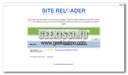 SiteReloader, tieni sempre aggiornata la pagina del tuo sito web preferito!