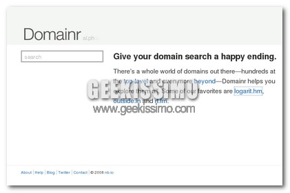 Domainr, cerca un dominio alternativo quando quello che desideri è occupato!