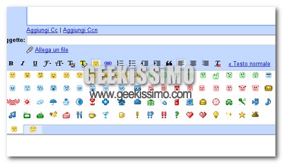 Le emoticons in Gmail