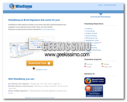 WiseStamp, aggiungere facilmente la firma html alla vostra webmail
