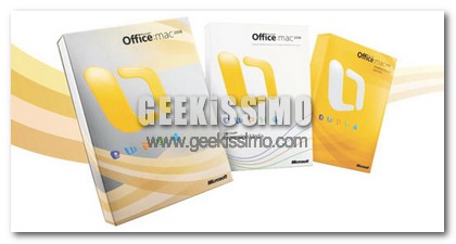 Office 2008 Special Edition per Mac con uno sconto del 50%