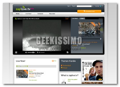 ZapLive.tv, servizio simile a uStream per creare una webtv con una webcam o un telefonino!