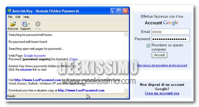 Asterisk Key, scoprire le password coperte dagli asterischi