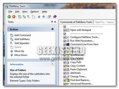 FileMenu Tools, potenziare al massimo il menu contestuale di Windows