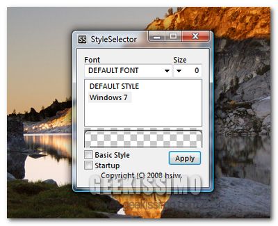 Style Selector, applicare i temi non ufficiali in Windows Vista senza dover patchare il file uxtheme.dll