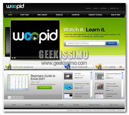 Woopid – Nuovo sito ricco di Video Tutorial!