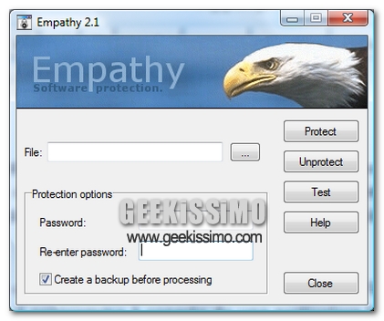 Empathy, proteggere softwares impostando delle passwords