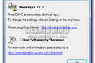 BlockInput permette di bloccare le periferiche del sistema per 5 secondi