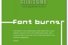 Font Burner: tutti i caratteri che vuoi sul tuo sito!