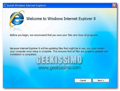 Presto l’aggiornamento forzato ad Internet Explorer 8