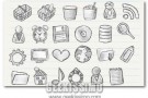 Hand-drawing icons set: 49 spettacolari icone disegnate a mano