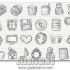 Hand-drawing icons set: 49 spettacolari icone disegnate a mano