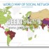 Mappa della diffusione dei Social Network nel mondo