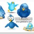 Twitter, 7 icone disegnate a mano libera