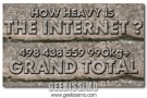 Quanto pesa Internet?