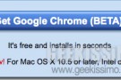 Google Chrome beta per Mac, ma niente estensioni
