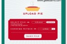 Upload Pie, condividere momentaneamente testo ed immagini