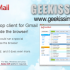 GeeMail, come inviare/ricevere la posta di Gmail direttamente dal Desktop