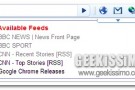 RSS Live Links, integrare un buon lettore di feed direttamente nella barra degli strumenti di Chrome