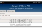 Pdfcrowd, ovvero come convertire siti web in documenti PDF