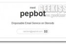 Pepbot, creare account e-mail usa e getta con funzione di risposta automatica integrata