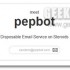 Pepbot, creare account e-mail usa e getta con funzione di risposta automatica integrata
