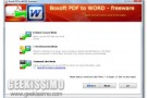 Boxoft PDF to Word, convertire file in serie dal formato PDF a DOC