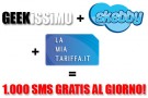 Geekissimo, Skebby e LaMiaTariffa ti offrono 1000 sms gratis al giorno, tutti i giorni, verso tutti!