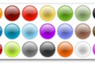 Simbolo Beta web 2.0 vettoriale in 21 colori diversi