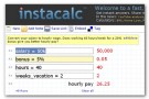 Instantcalc: calcolatrice online