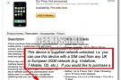 iPhone sbloccato e funzionante con le schede Italiane in Vendita!