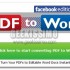 PDF Converter e PDF Creator, convertire e creare documenti PDF direttamente su Facebook