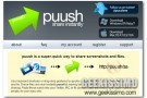 Puush, archiviare e condividere istantaneamente screenshot e file