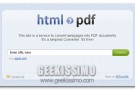 HTML to PDF Converter Online, convertire facilmente pagine web in file PDF