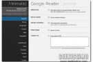 Minimalist for Google Reader, personalizzare e ridurre Reader “all’osso” nascondendo quasi 50 elementi grafici