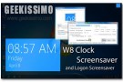 W8Clock Logon Screensaver, il salvaschermo per Seven ispirato a Windows 8