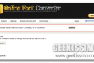 Online Font Converter, convertire i fonts online ed estrarli dai file PDF