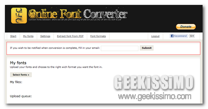 caching fonts any video converter