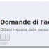 Facebook Domande arriva in Italia