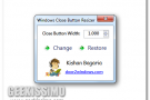 Windows Close Button Resizer, personalizzare la larghezza del pulsante di chiusura delle finestre in Windows Vista e 7