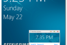 8 Clock and Date for Windows 7, personalizzare la logon screen di Seven applicandovi orologio e calendario in stile Windows 8