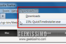 DownloadsInMenubar, visualizzare i download eseguiti con Firefox dalla barra dei menu