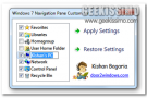 Windows 7 Navigation Pane Customizer: visualizzare, nascondere e rinominare gli elementi della barra laterale di Windows Explorer