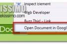 Open Document in Google Docs Viewer, aprire file in Google Documenti agendo dal menu contestuale di Firefox