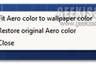 Aero Adjuster, semplice tool per modificare automaticamente il colore di Windows Aero in base al wallpaper in uso