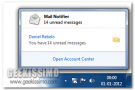 Mail Notifier, semplice ma utile notificatore di Gmail per Windows 7