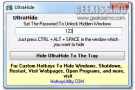 UltraHide, nascondere qualsiasi finestra aperta sul desktop con una hotkey
